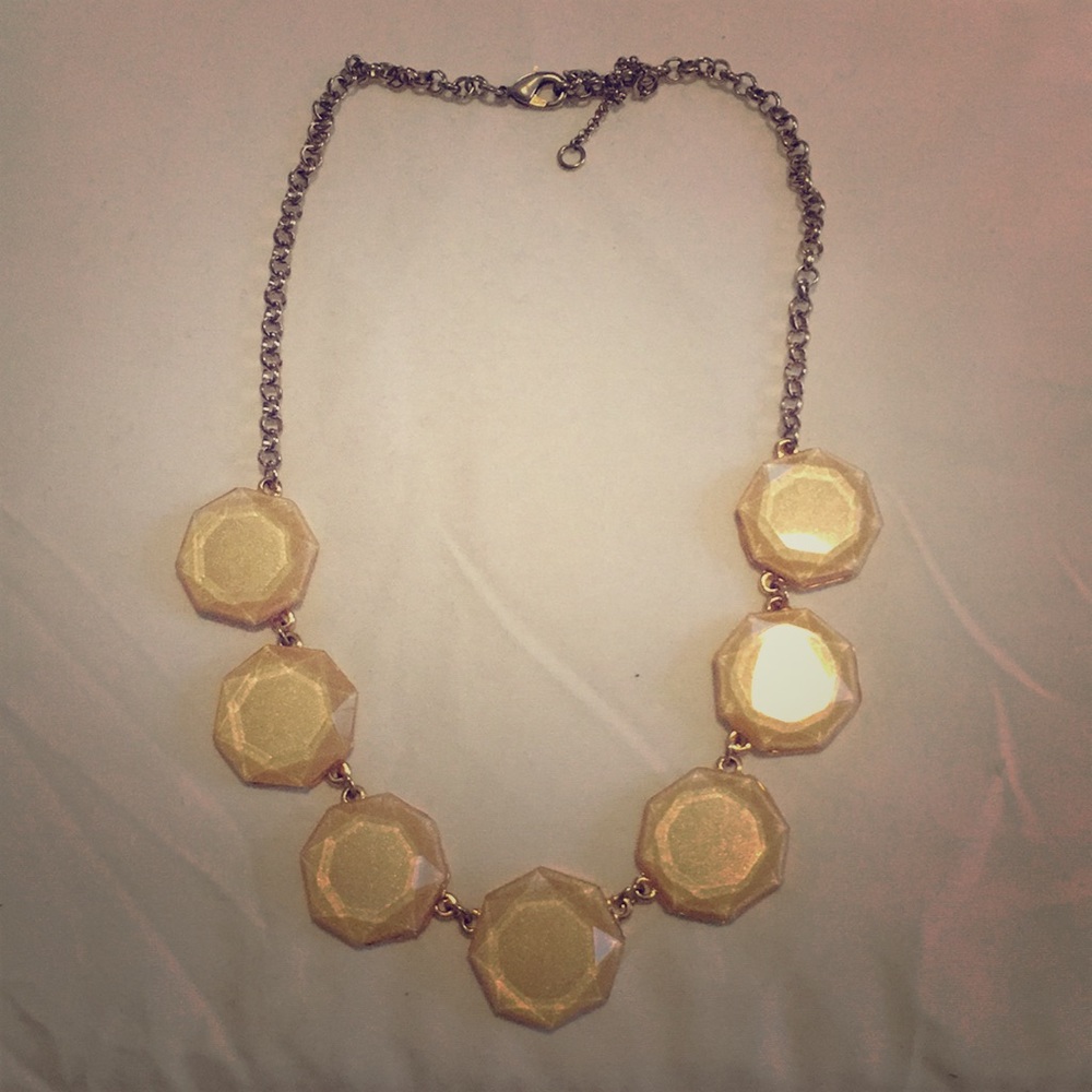 Yellow sparkle necklace